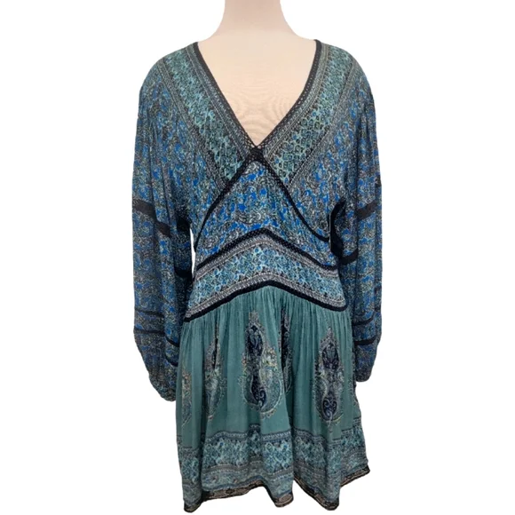 Free People Luna Scarf Print Tunic SZ S - Picture 6 of 10
